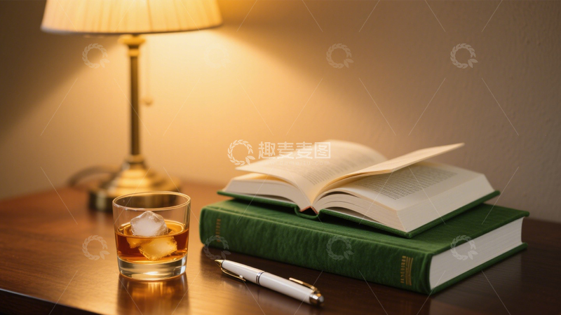 高清大图下载【趣麦麦图】阅读时光静谧夜晚2