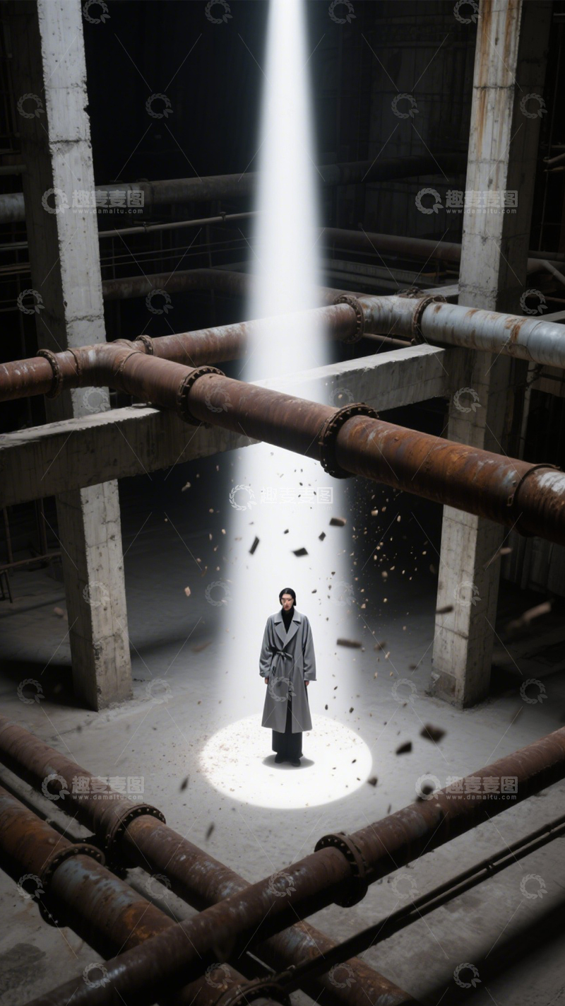 高清大图下载【趣麦麦图】废弃工厂氛围感大片​