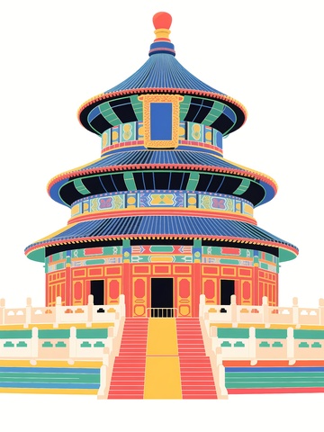北京天坛地标建筑素材4