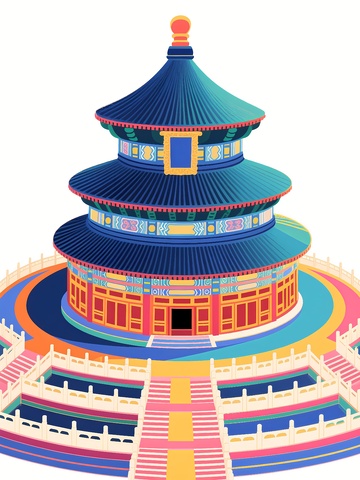 北京天坛地标建筑素材3