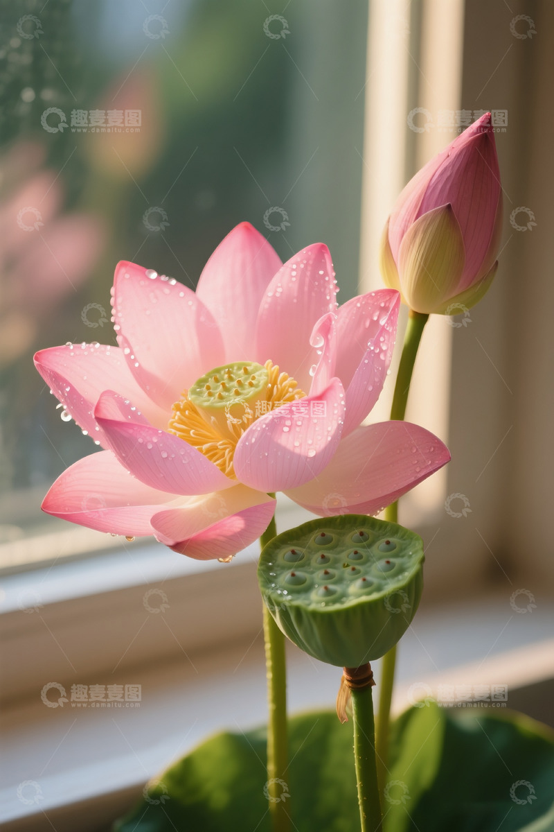 高清大图下载【趣麦麦图】荷花莲蓬摄影2