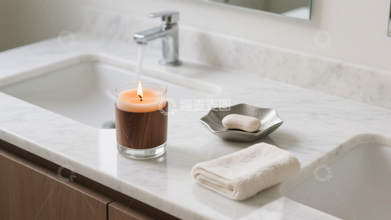 高清大图下载【趣麦麦图】浴室简约治愈角落​2
