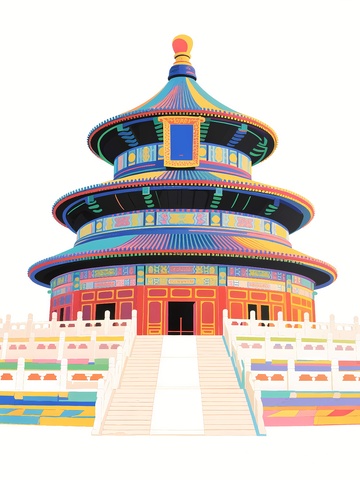 北京天坛地标建筑素材1