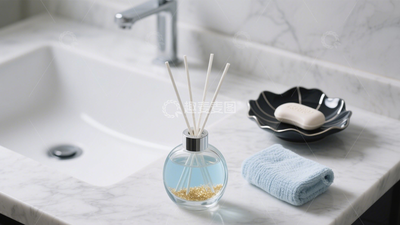 高清大图下载【趣麦麦图】浴室简约治愈角落​1