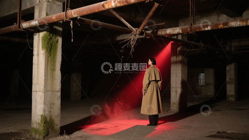 高清大图下载【趣麦麦图】废弃工厂氛围感大片​3