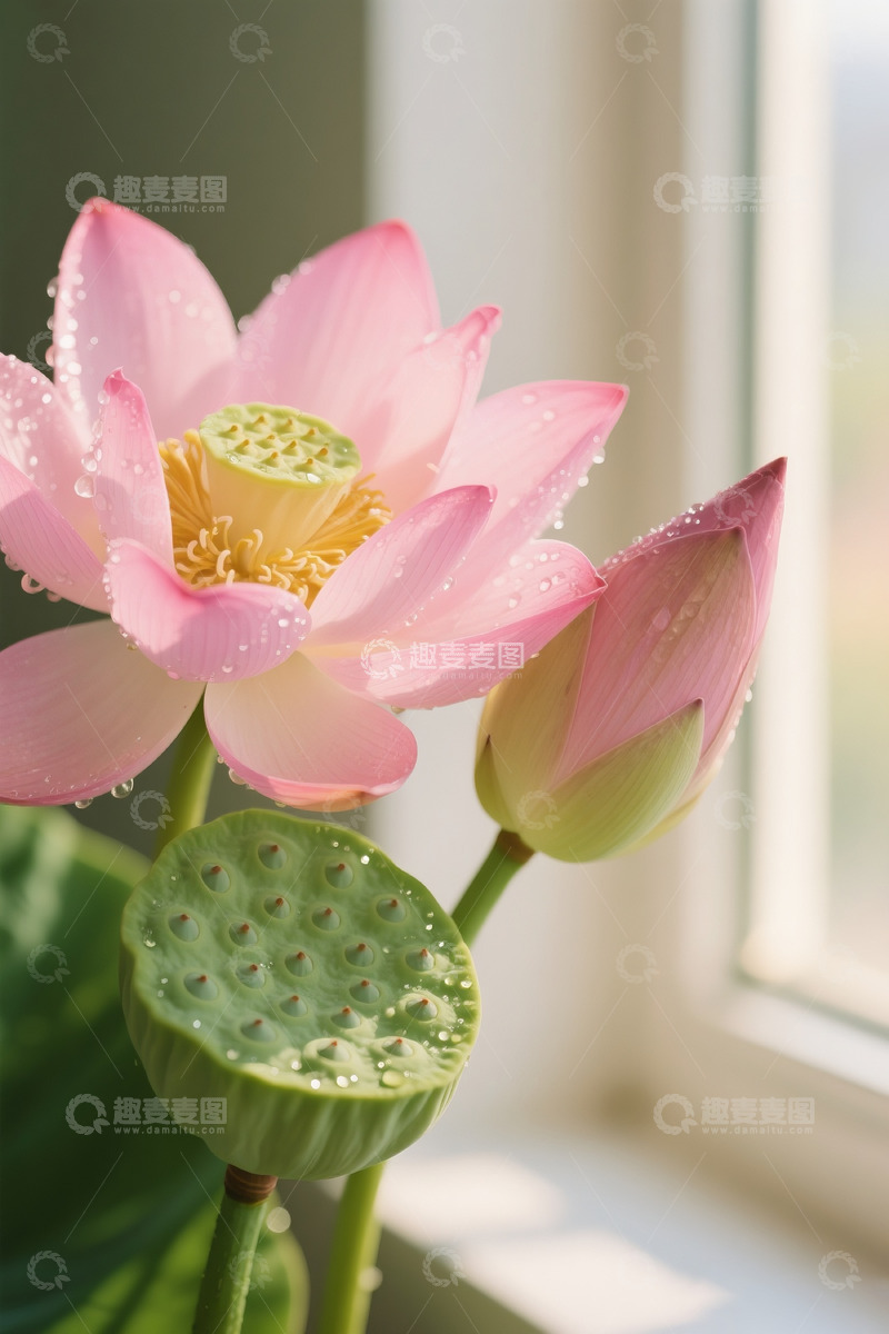 高清大图下载【趣麦麦图】荷花莲蓬摄影6