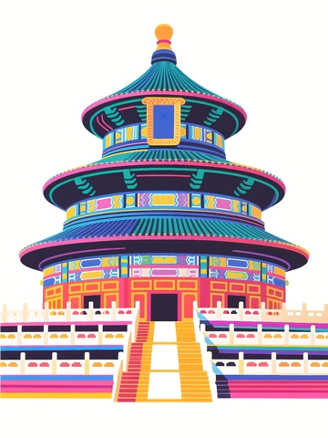 北京天坛地标建筑素材2