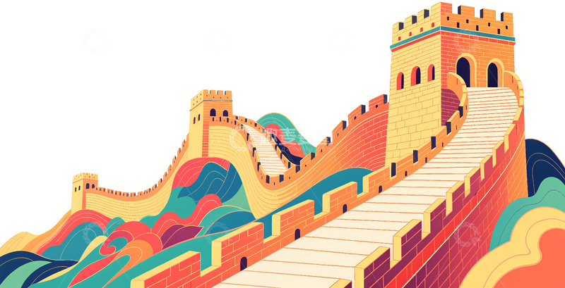 高清大图下载【趣麦麦图】北京八达岭长城地标建筑素材5