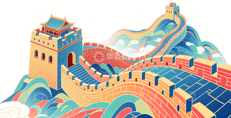 高清大图下载【趣麦麦图】北京八达岭长城地标建筑素材1