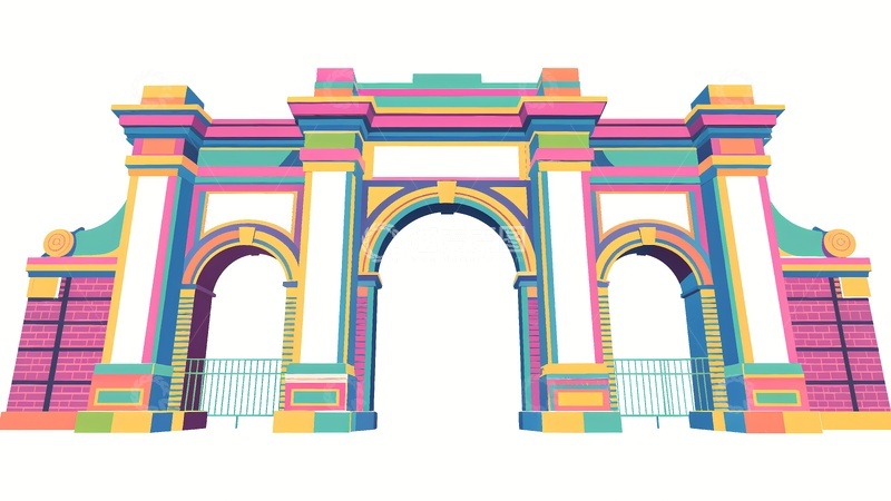 高清大图下载【趣麦麦图】清华大学地标建筑