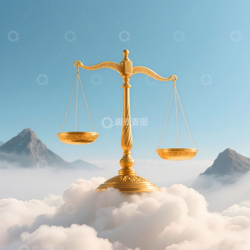 高清大图下载【趣麦麦图】企业文化天平公平