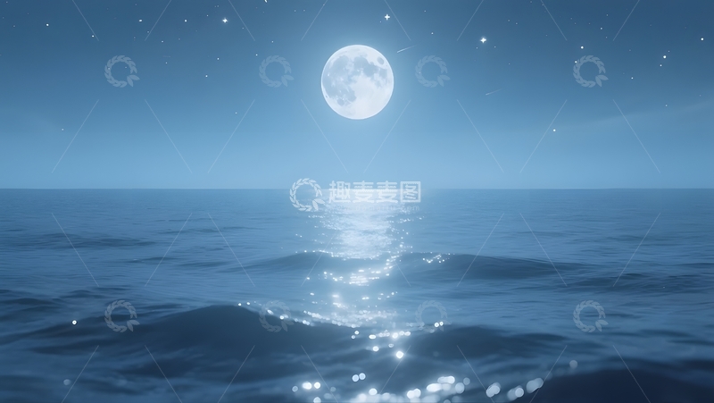月夜海的静谧之美1