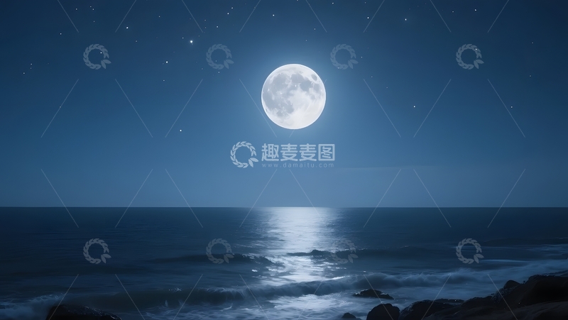 月夜海的静谧之美2