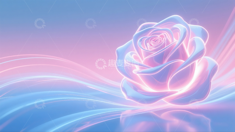 高清大图下载【趣麦麦图】-美业发布会情人节背景板