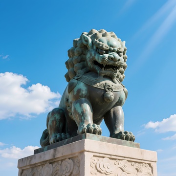 故宫铜狮子图片3