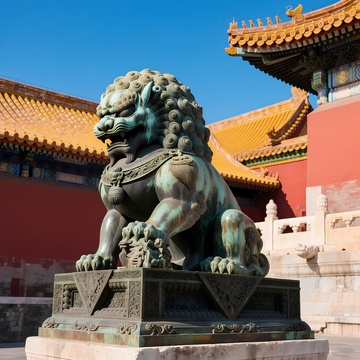 故宫铜狮子图片1