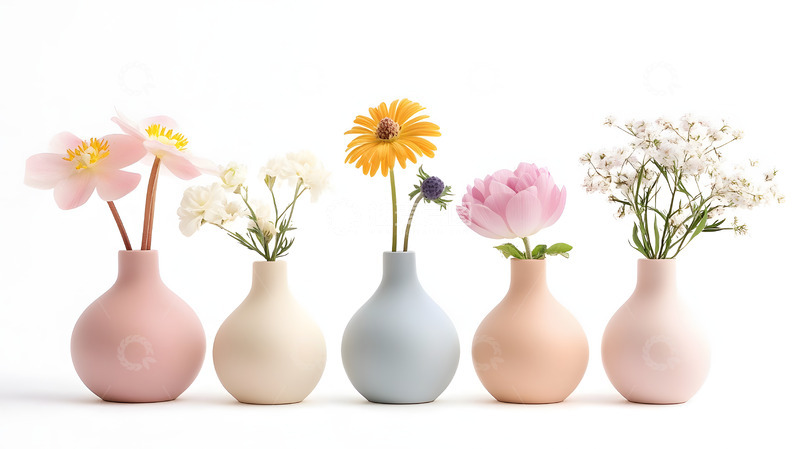 高清大图下载【趣麦麦图】小清新花卉花瓶