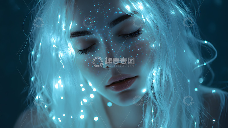 高清大图下载【趣麦麦图】欧美女性光影艺术造型