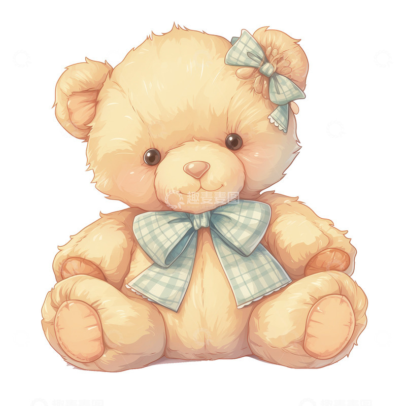 高清大图下载【趣麦麦图】卡通简约可爱的玩具熊1
