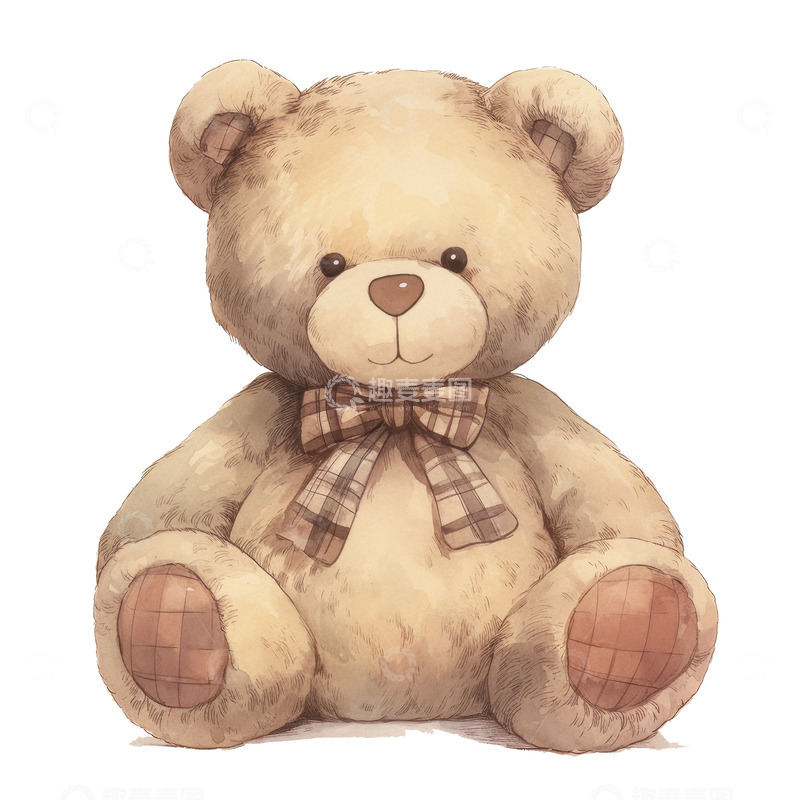 高清大图下载【趣麦麦图】可爱的一个玩具熊