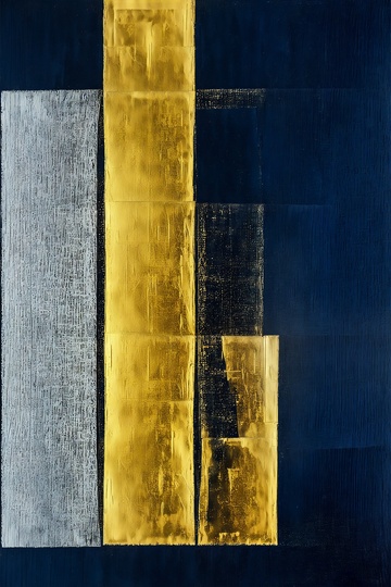 简约现代抽象肌理画6