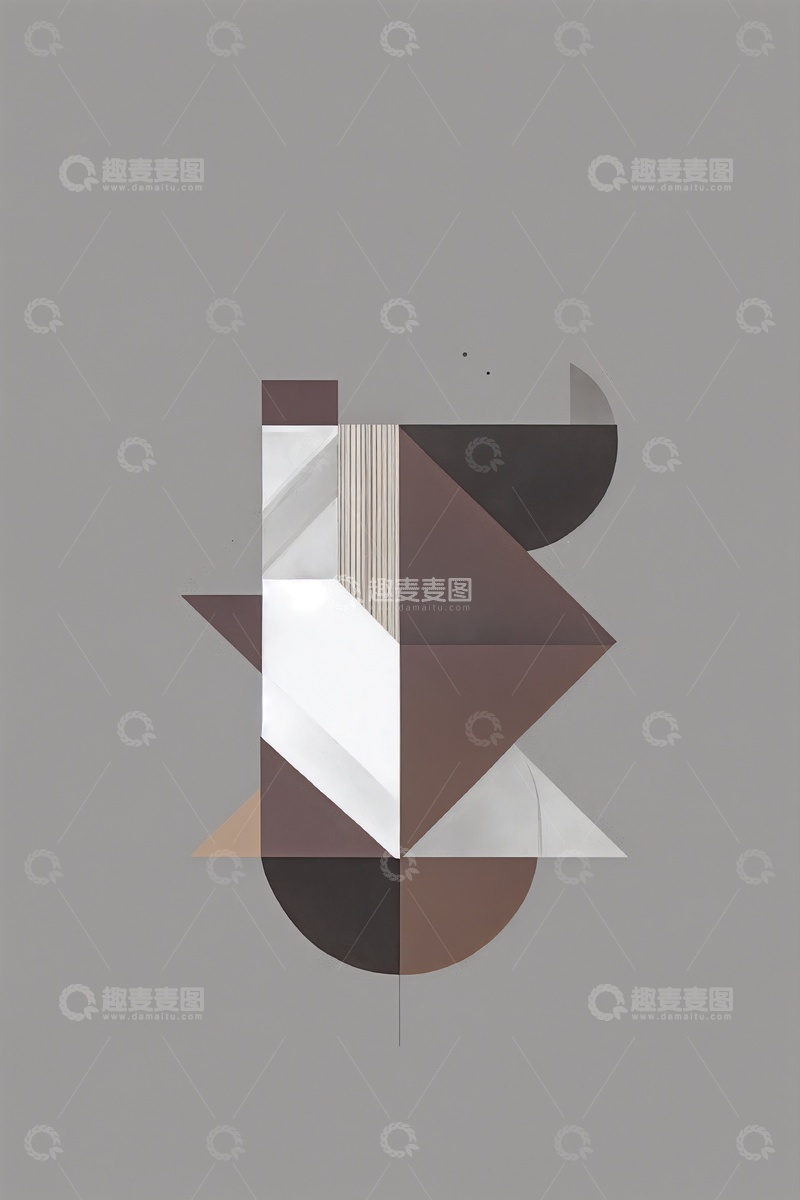 高清大图下载【趣麦麦图】简约现代抽象肌理画3