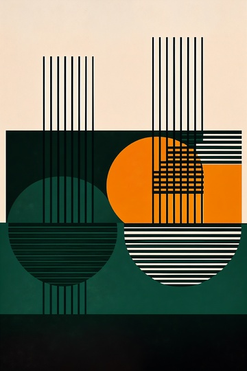 简约现代抽象肌理画5