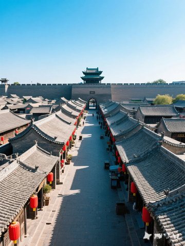 山西平遥古城高清摄影图片AI3