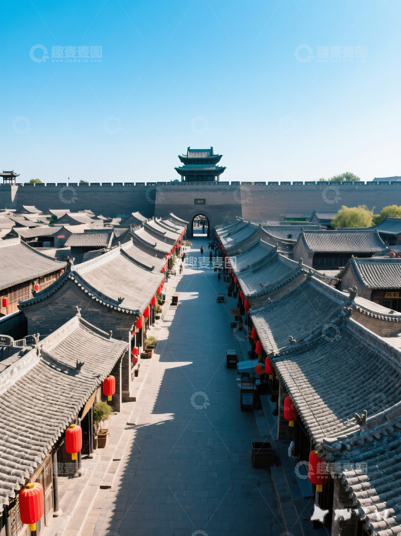 高清大图下载【趣麦麦图】山西平遥古城高清摄影图片AI3