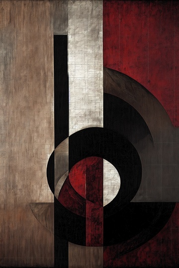 简约现代抽象肌理画2