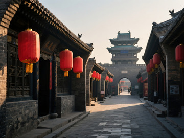 山西平遥古城高清摄影图片AI9