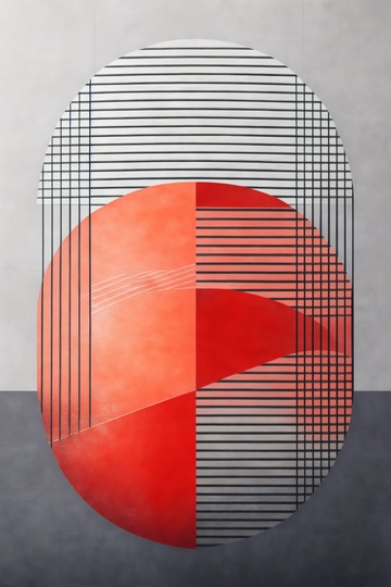 简约现代抽象肌理画1