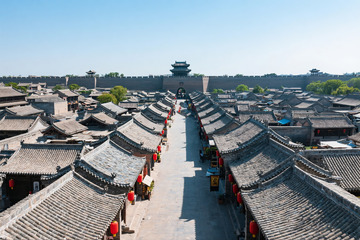 山西平遥古城高清摄影图片AI4