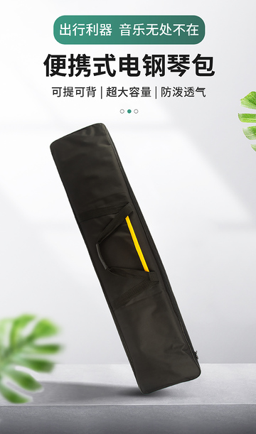 简约清新电钢琴琴包产品海报