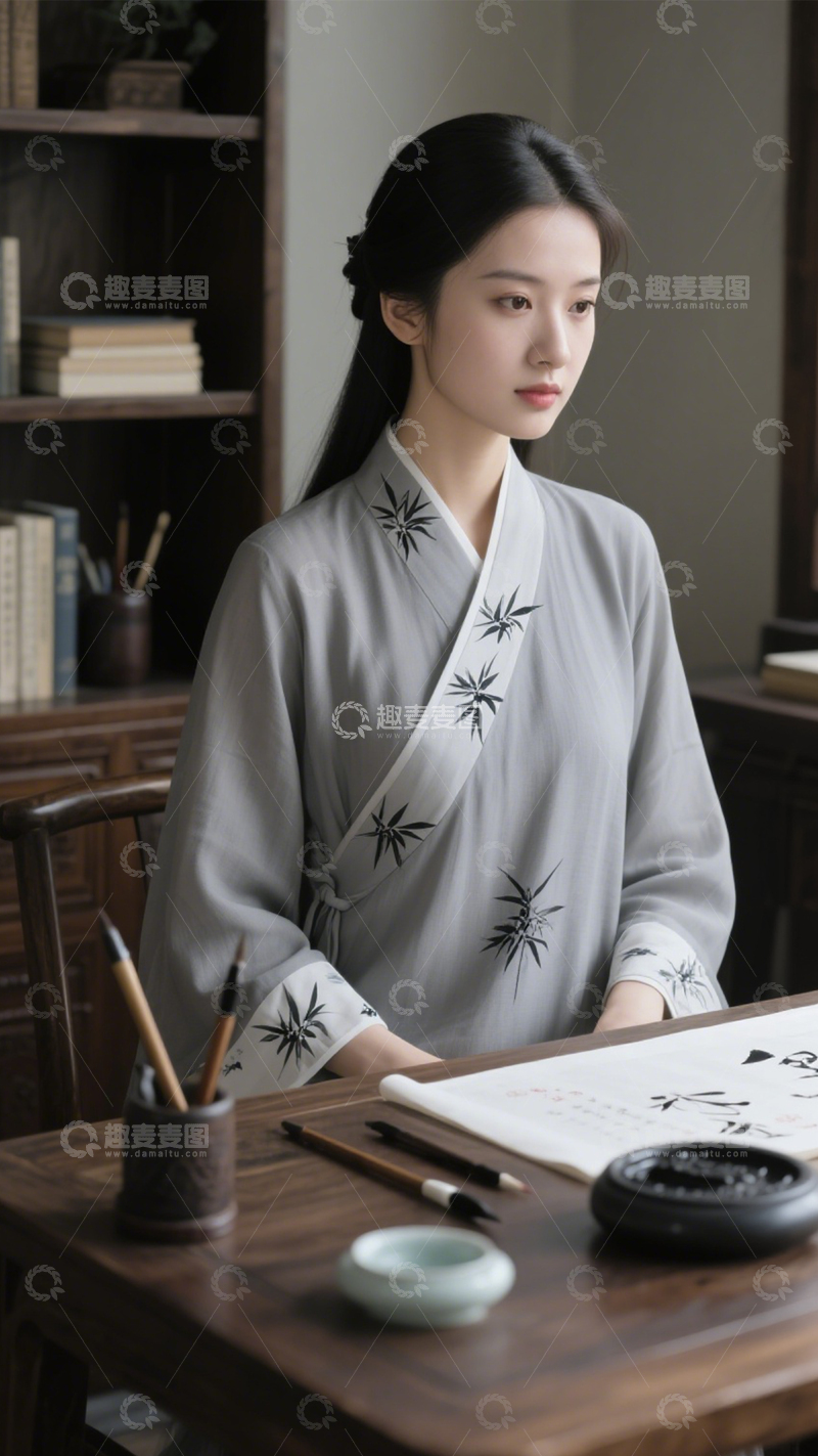 高清大图下载【趣麦麦图】国风汉服诗意穿搭1