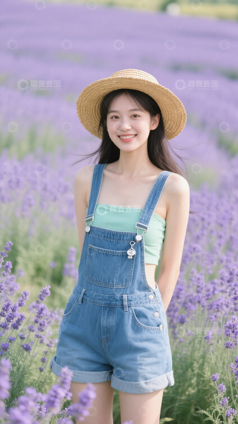 高清大图下载【趣麦麦图】背带裤装青春活力2