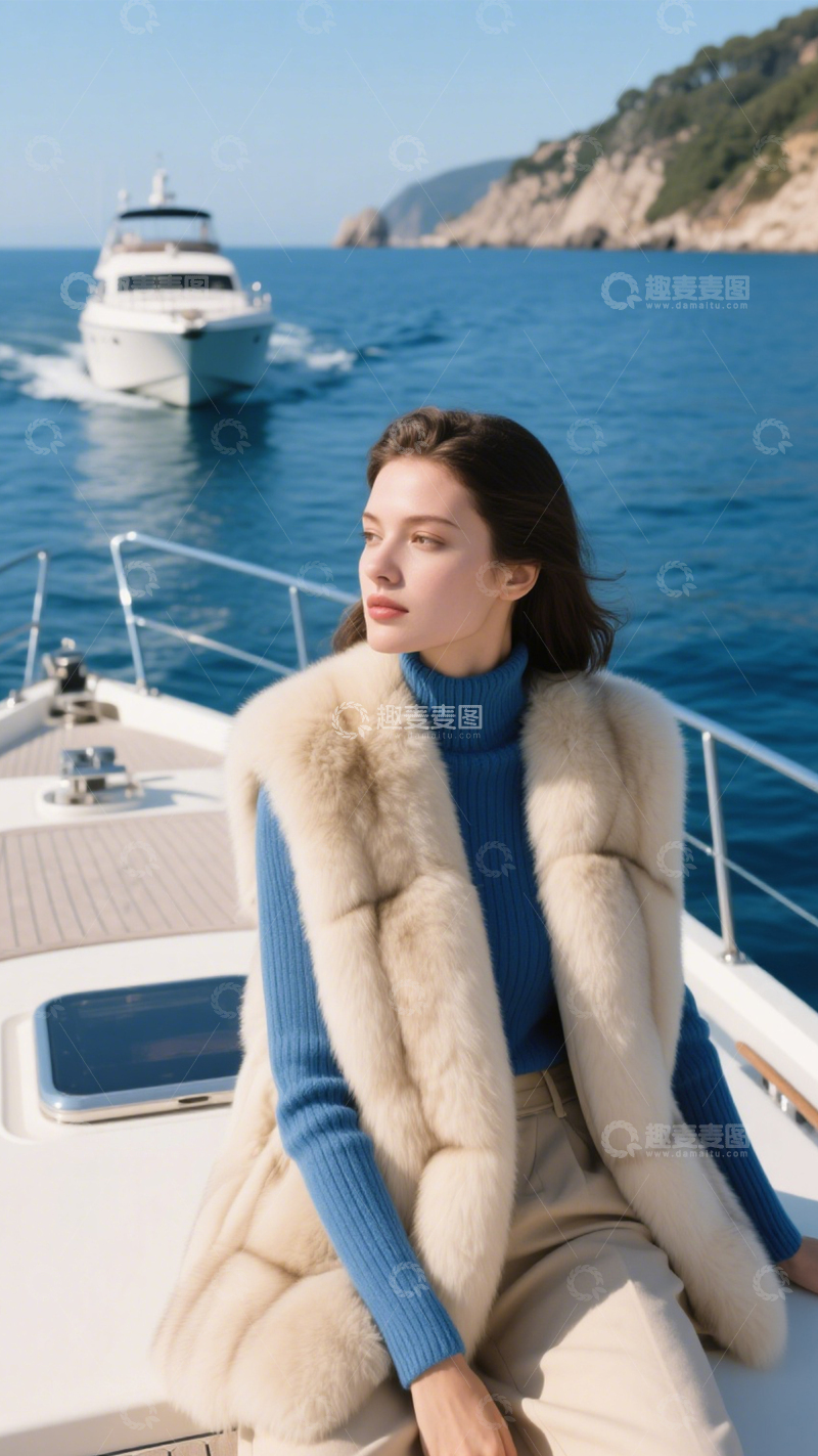 高清大图下载【趣麦麦图】皮草马甲风格多样3