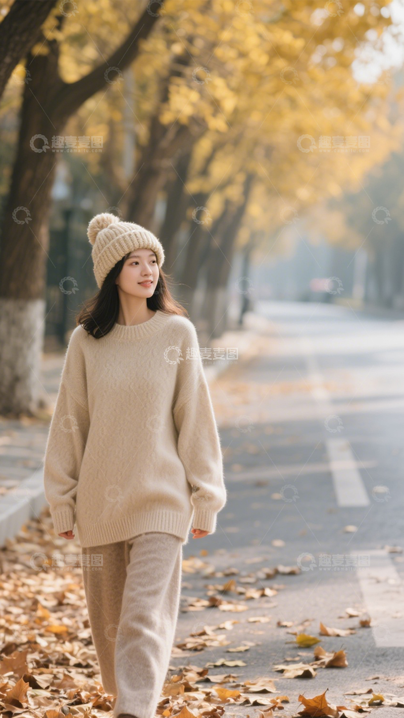 高清大图下载【趣麦麦图】秋冬毛衣温暖氛围1