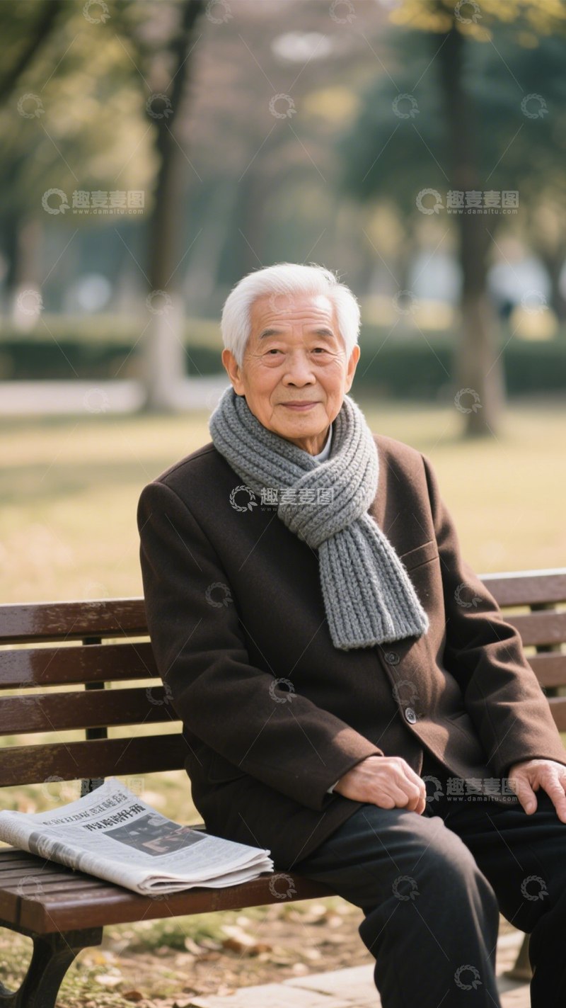 高清大图下载【趣麦麦图】冬日温情代际美好3