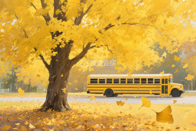 高清大图下载【趣麦麦图】秋季银杏落叶景色1234567