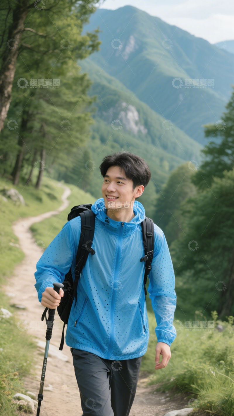 高清大图下载【趣麦麦图】户外徒步自然穿搭