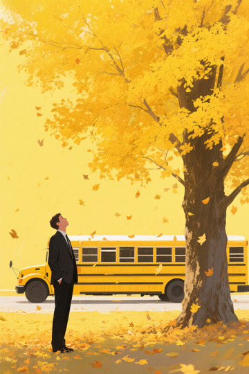 秋季银杏落叶景色123