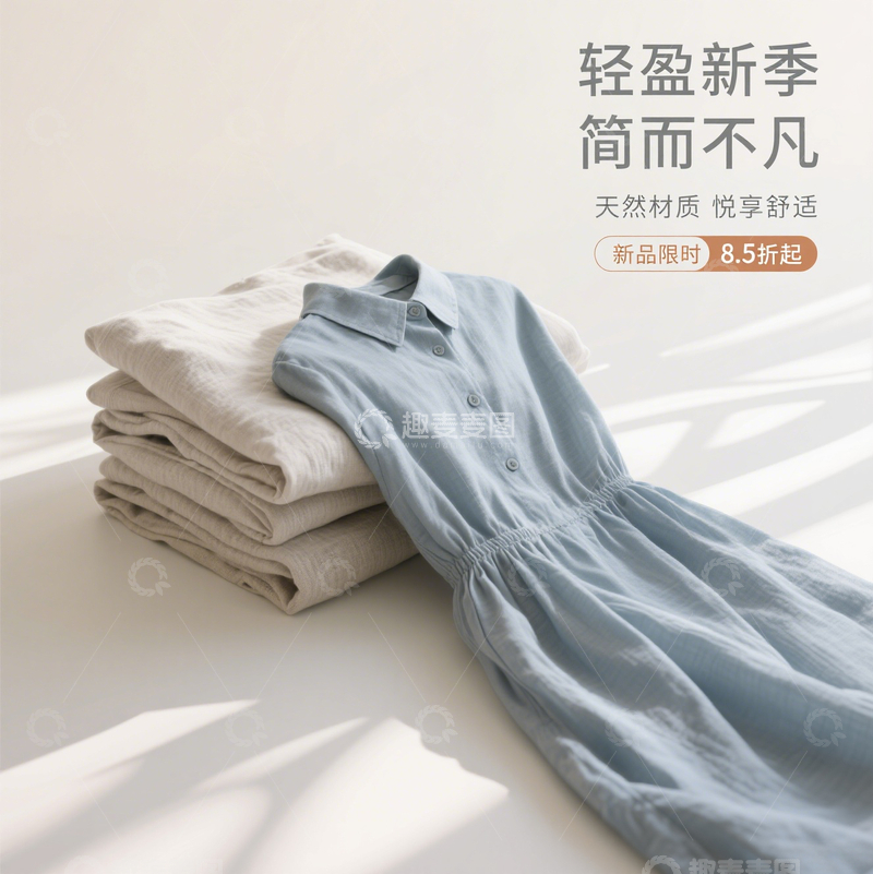 源文件下载【趣麦麦图】电商服装主图海报1
