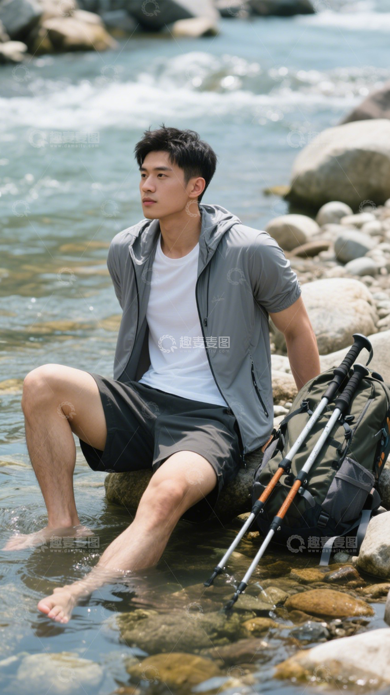 高清大图下载【趣麦麦图】户外徒步自然穿搭3