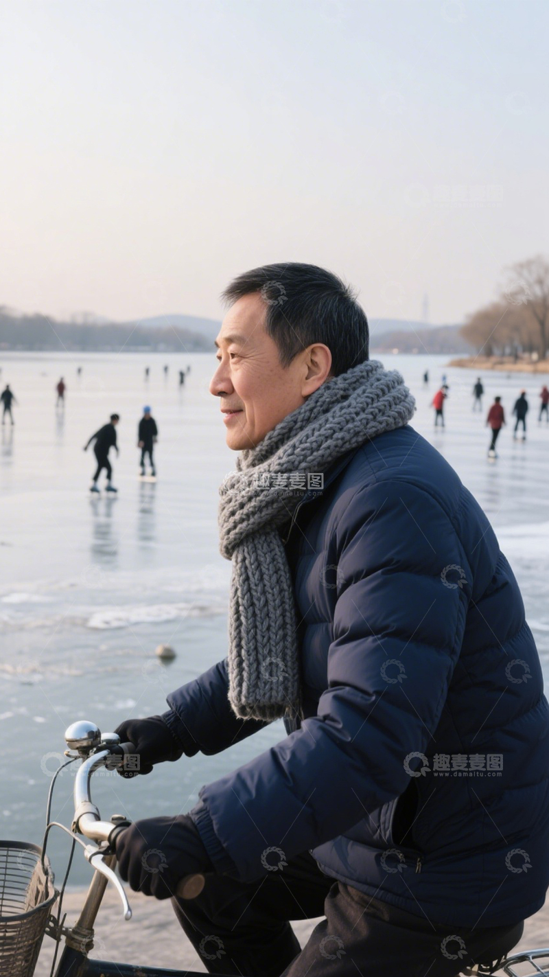 高清大图下载【趣麦麦图】冬日温情代际美好