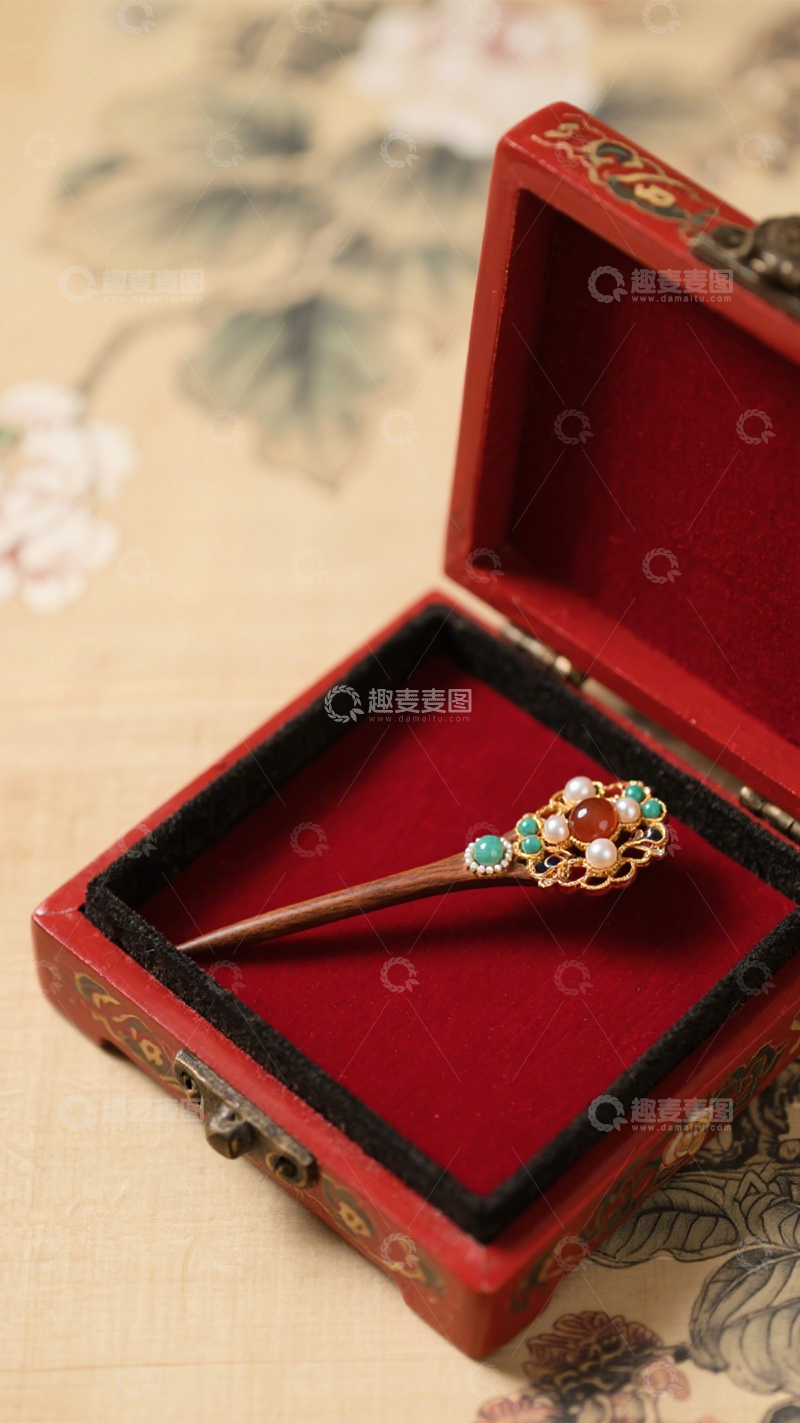 高清大图下载【趣麦麦图】古典发簪东方韵味3