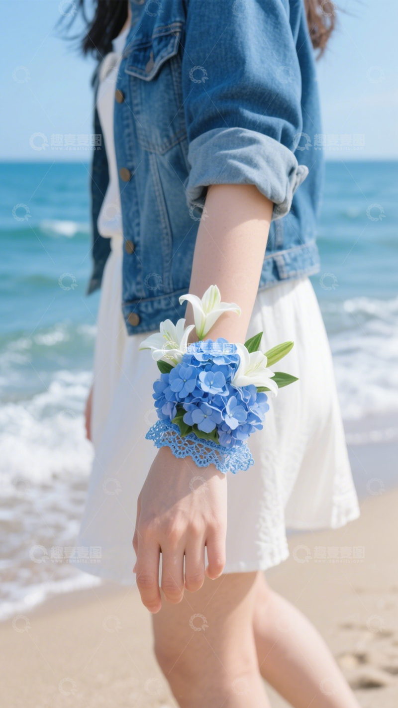 高清大图下载【趣麦麦图】手腕花饰浪漫点缀3