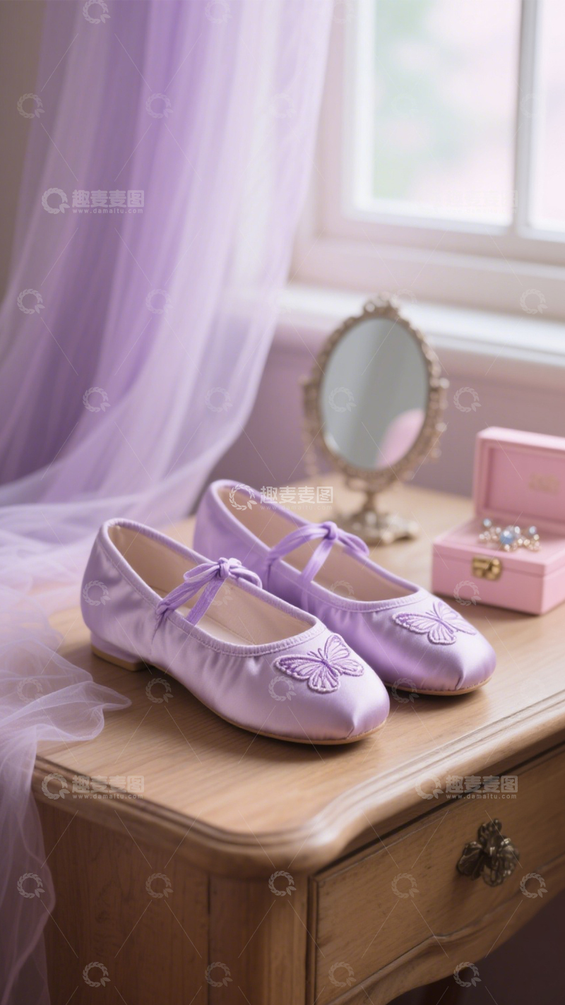 高清大图下载【趣麦麦图】芭蕾鞋甜美穿搭搭档