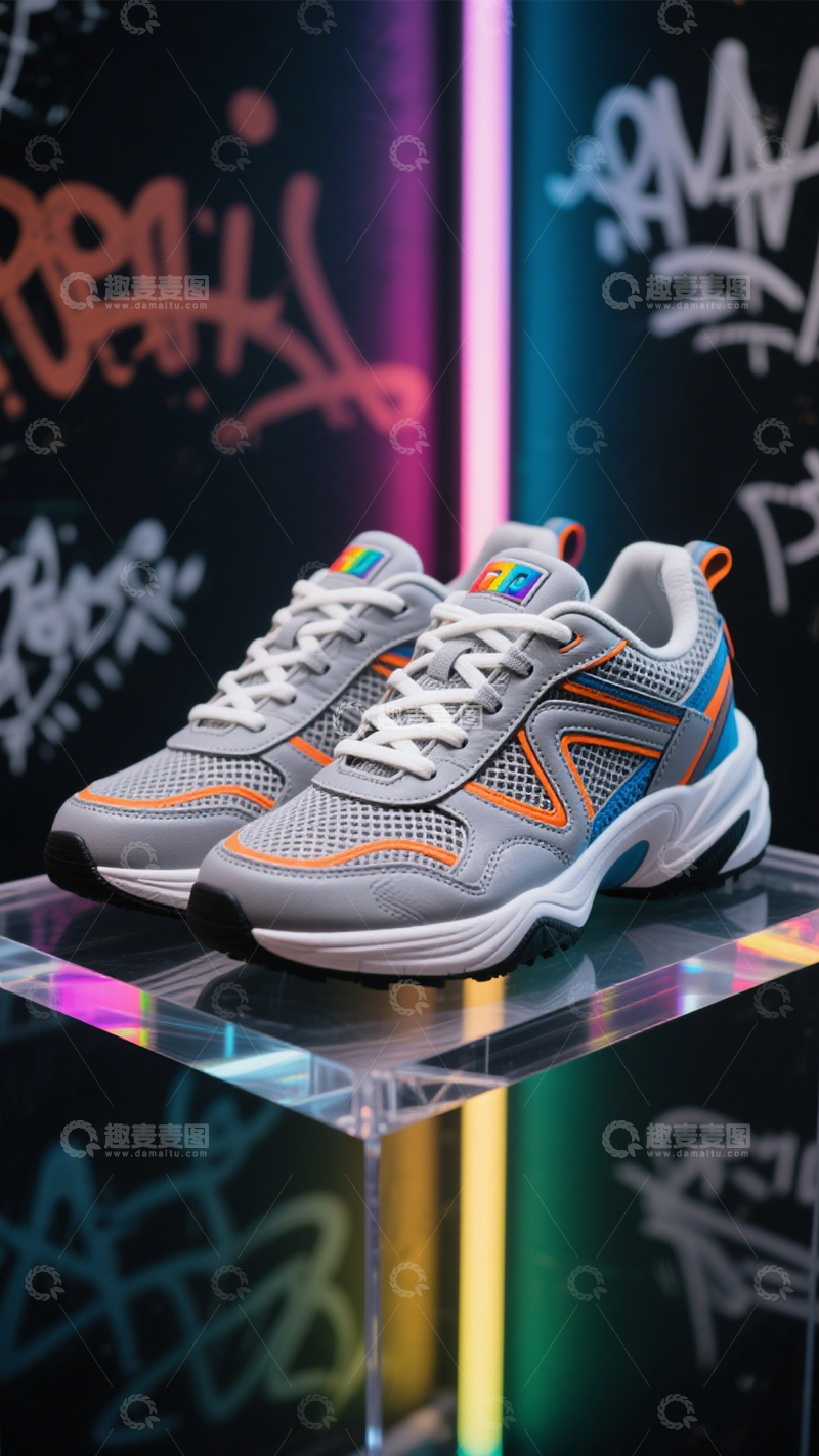 高清大图下载【趣麦麦图】老爹鞋潮流穿搭标配1