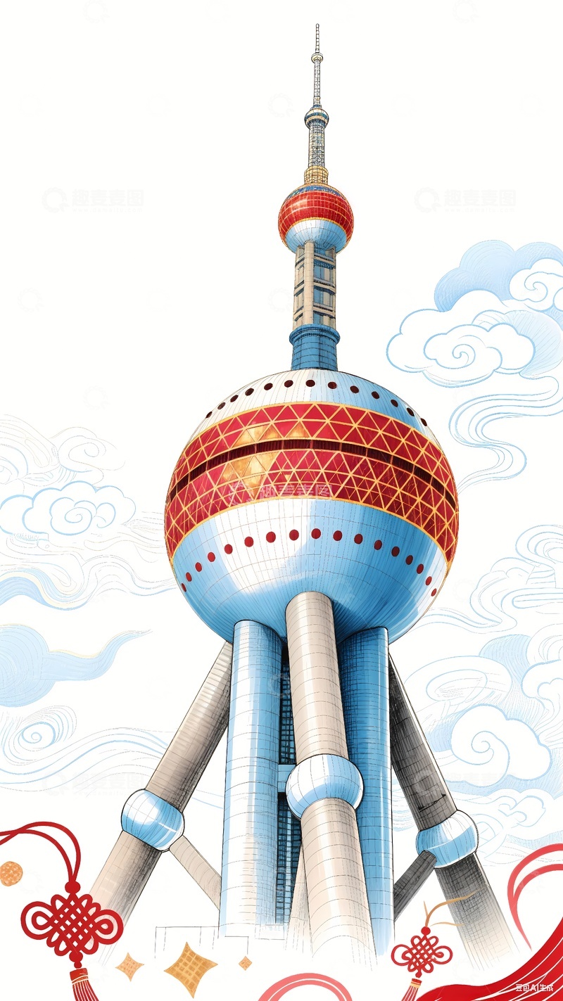 高清大图下载【趣麦麦图】上海东方明珠广播电视塔3